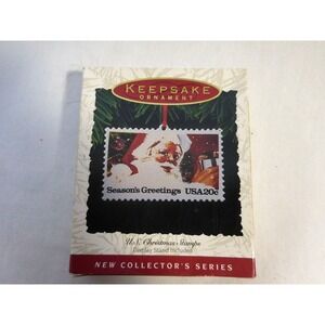 Hallmark 1993 Christmas Ornament U.S Christmas Stamps First in Series USA made